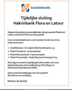 tijdelijke sluiting