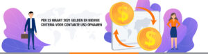 Nieuwe criteria voor contante USD opnamen