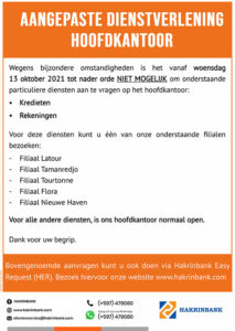 Aangepaste Dienstverlening Hoofdkantoor