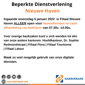 beperkte dienstverlening