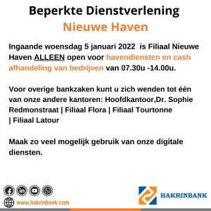 beperkte dienstverlening