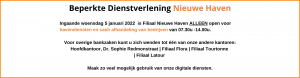 beperkte dienstverlening