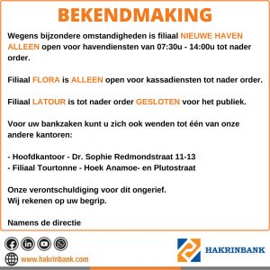 beperkte dienstverlening