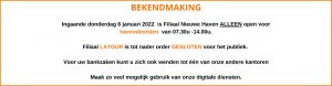 beperkte dienstverlening