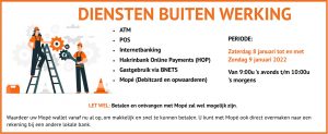 diensten buiten werking
