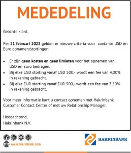 nieuwe criteria usd en eur