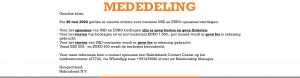 fee voor cash usd en eur afgeschaft